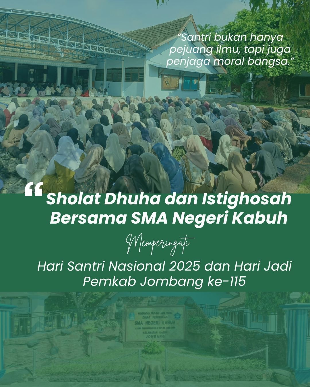 Sholat Dhuha dan Istighosah Bersama, Melangitkan Do'a untuk Negeri
