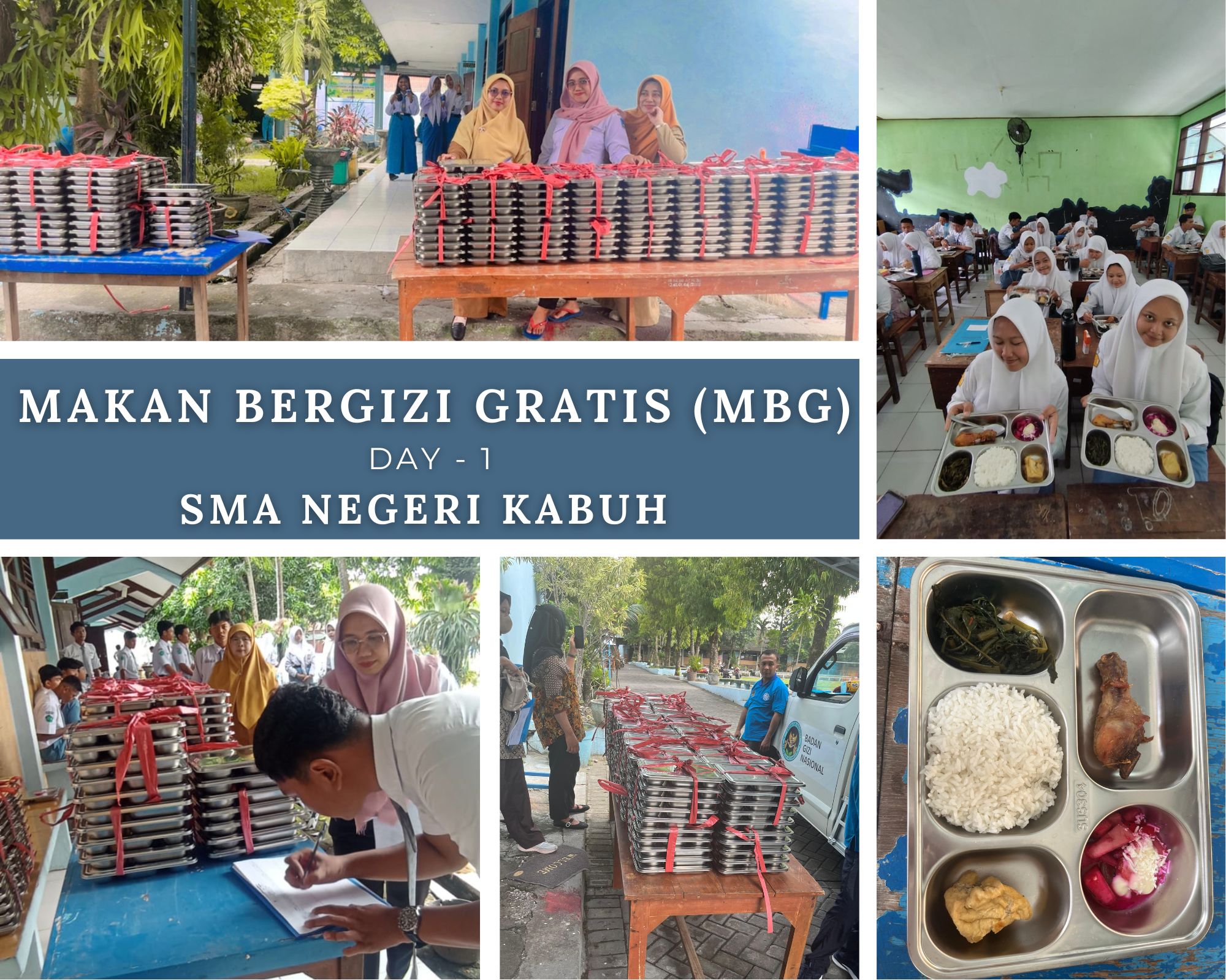 Senyum Ceria Siswa SMA Negeri Kabuh Mewarnai Hari Pertama MBG