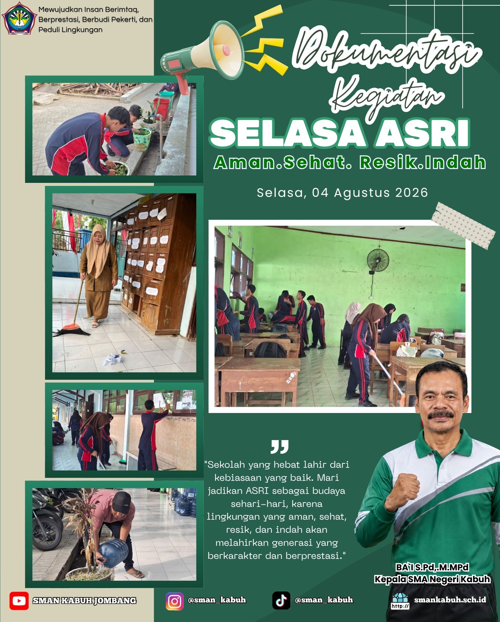 Selasa ASRI: Membangun Budaya Peduli Lingkungan di SMA Negeri Kabuh